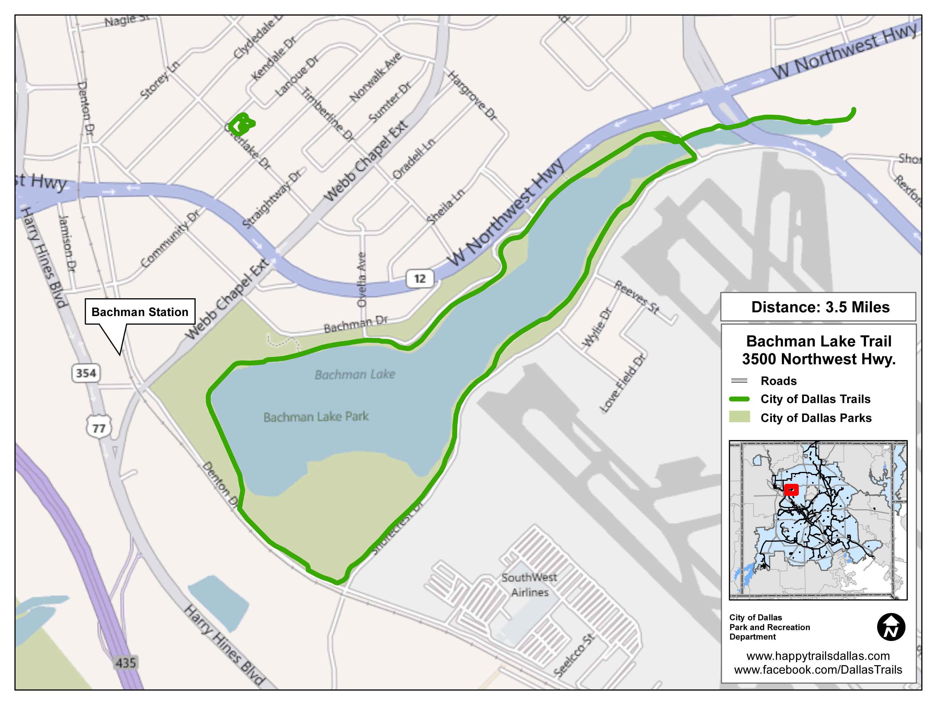 Bachman Lake Park Trail Map