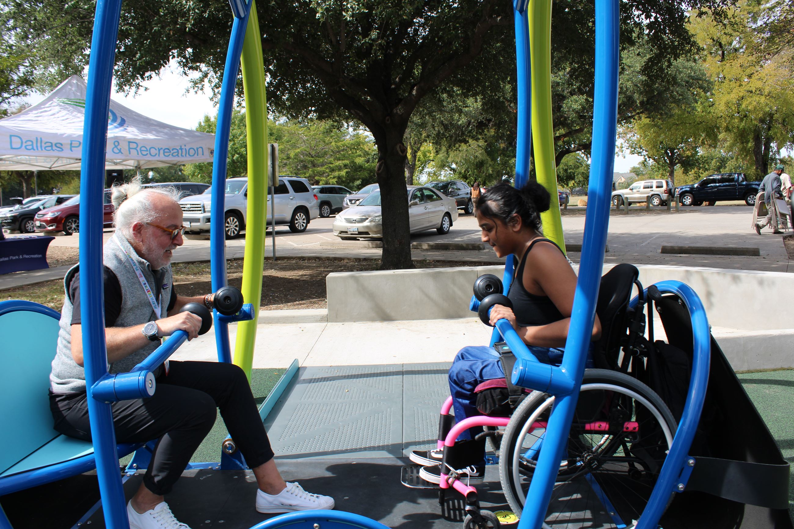 Wheelchair Swing at Flag Pole Hill
