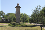 Land monument at Abrams Road Triangle